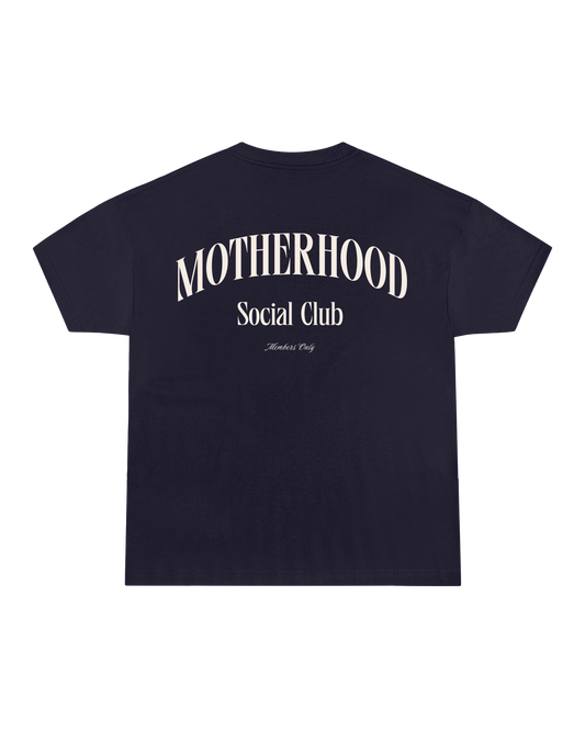 Motherhood Social Club Oversized Tee Navy