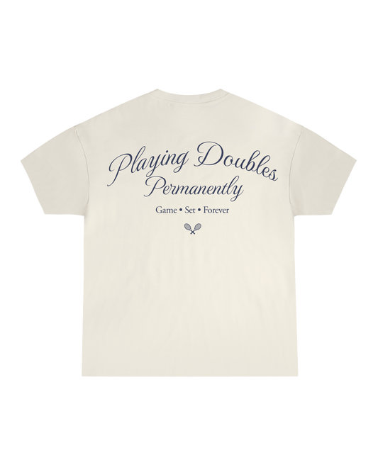 Playing Doubles Permanently Oversized T